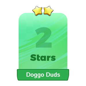 MMOJUGG Monopoly Go Doggo Duds 2 Stars-S7-7 Details View of Item Function and Use